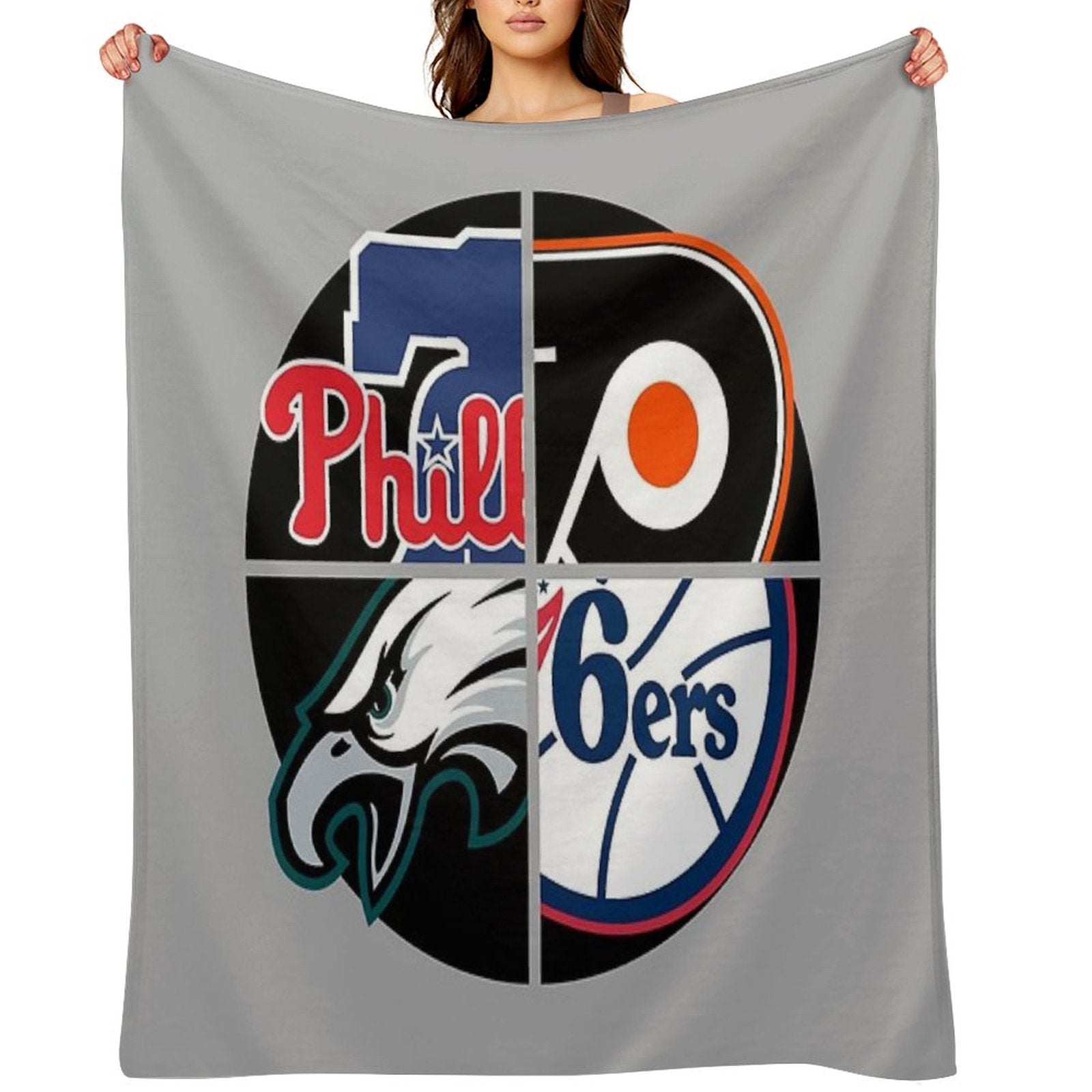 Philadelphia Sports Quad Throw Blanket