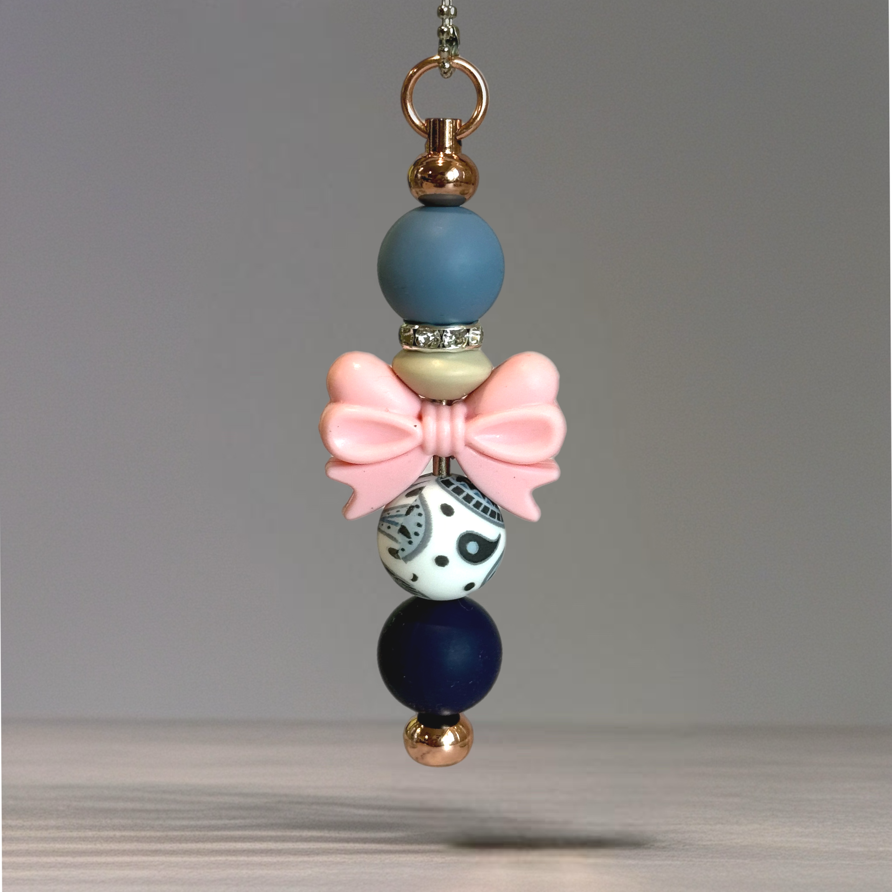 PINK STITCH BAR CHARM - TUMBLER HANDLE CHARM