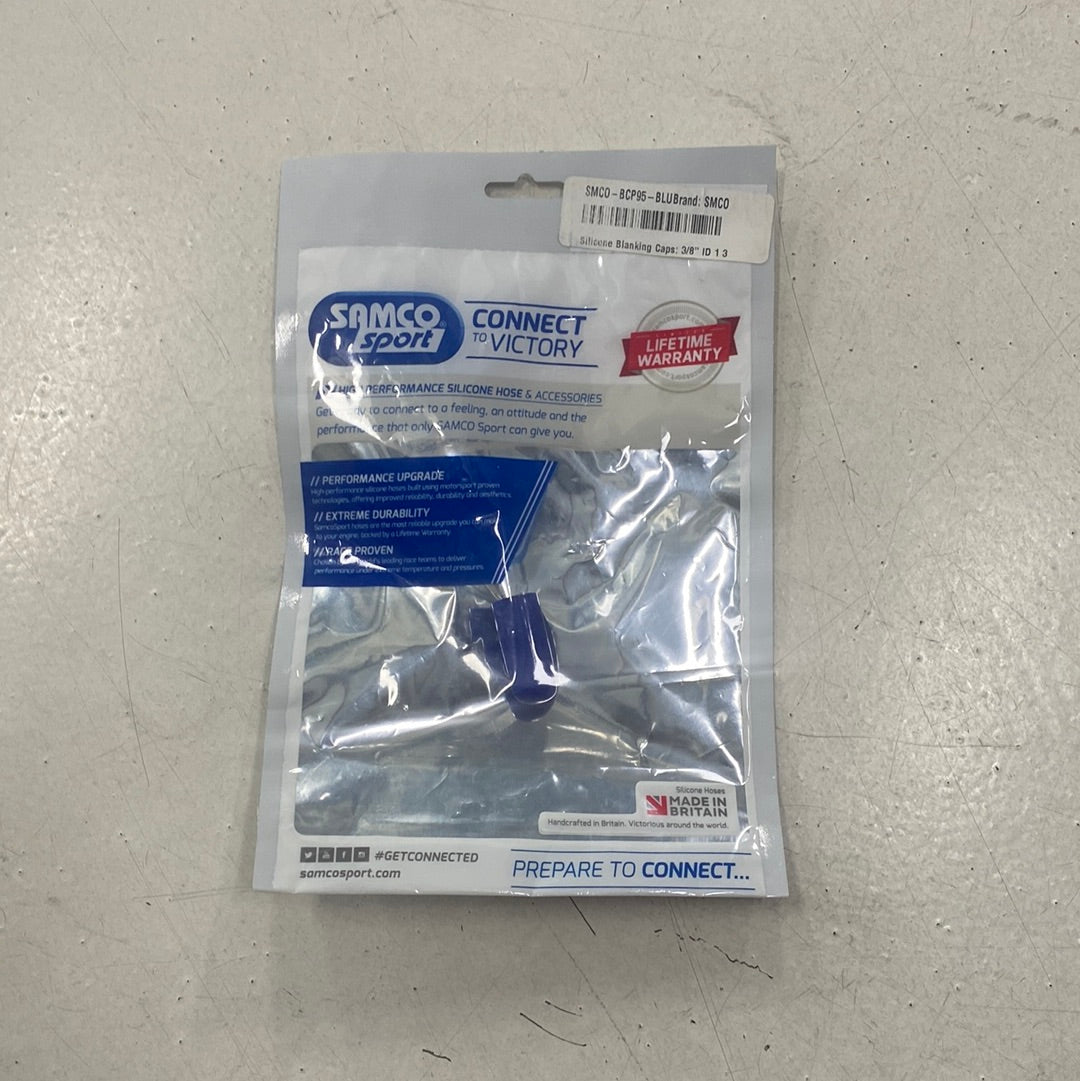 SAMCO Silicone Blanking Caps: 3/8&amp;quot; ID 1 3/16&amp;quot; (30mm) Length BLUE