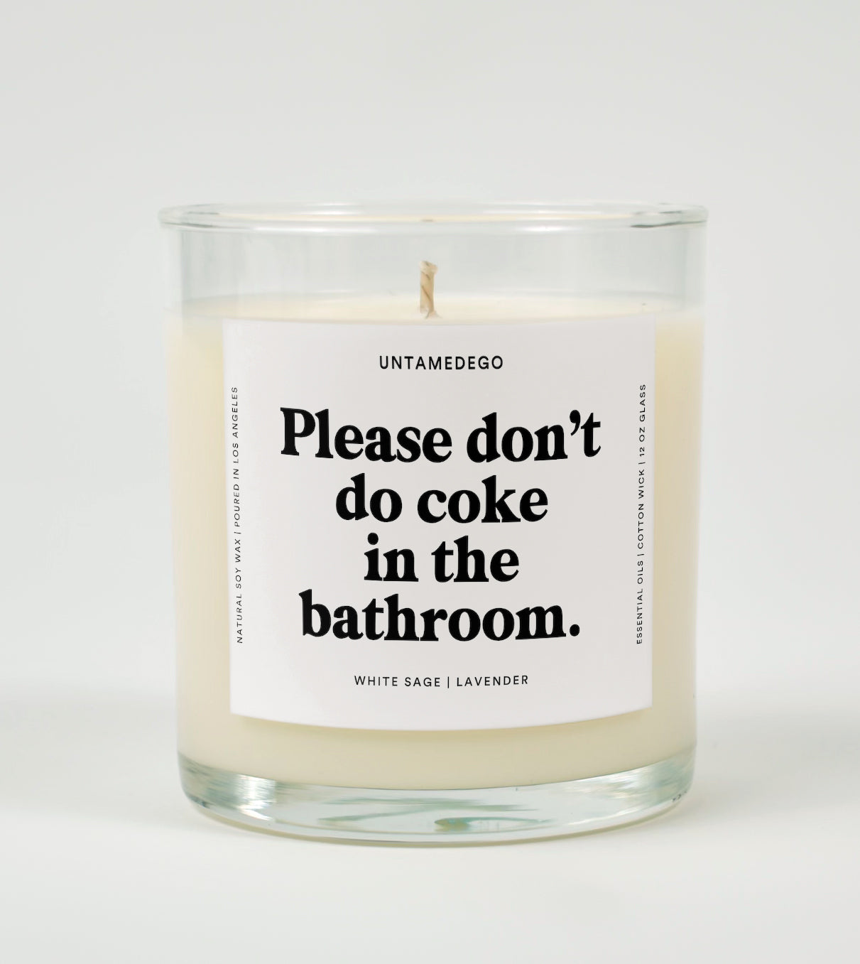 Please Don&amp;#39;t Do Coke In The Bathroom | Funny Candle