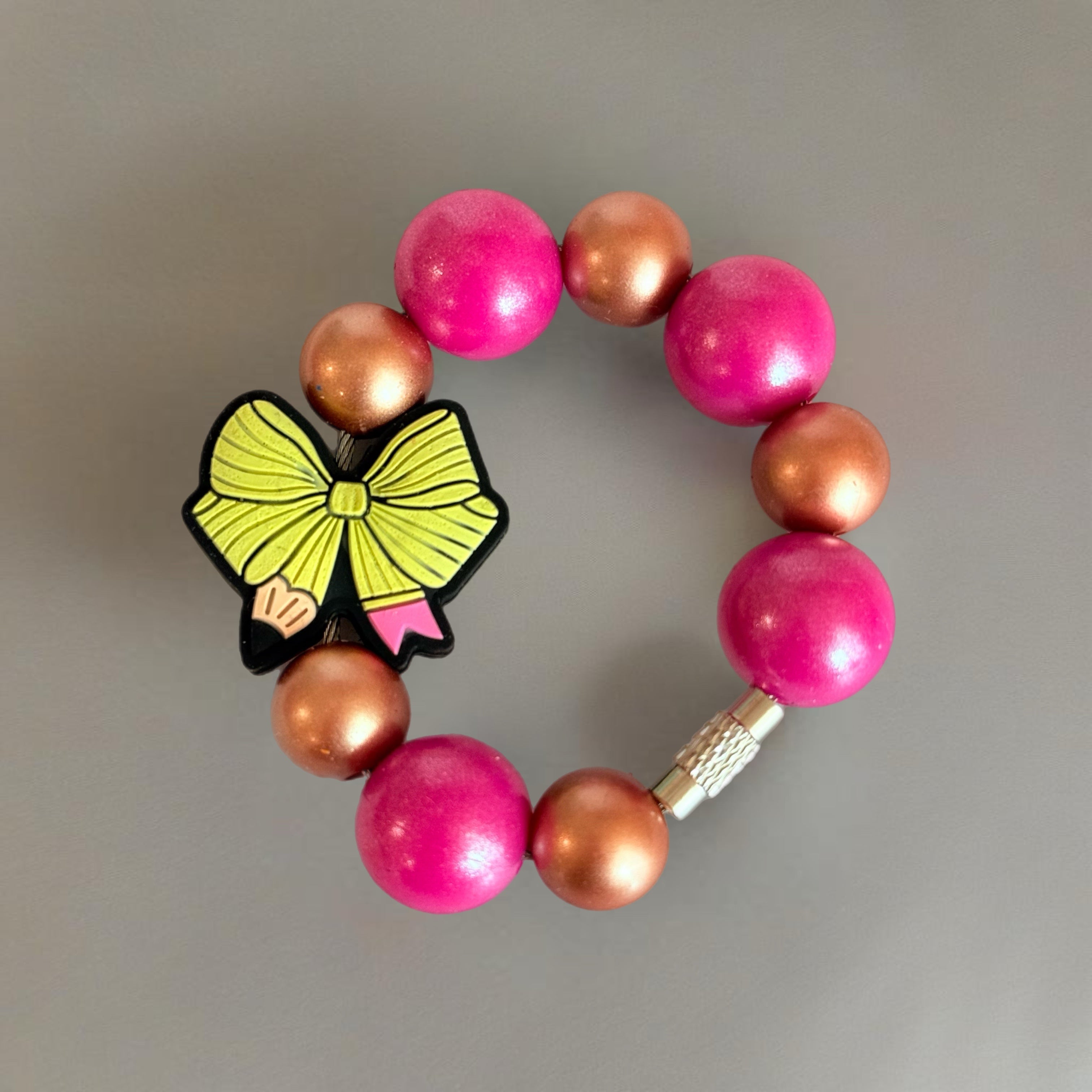 Teacher Love Bracelet - Tumbler Handle Charm