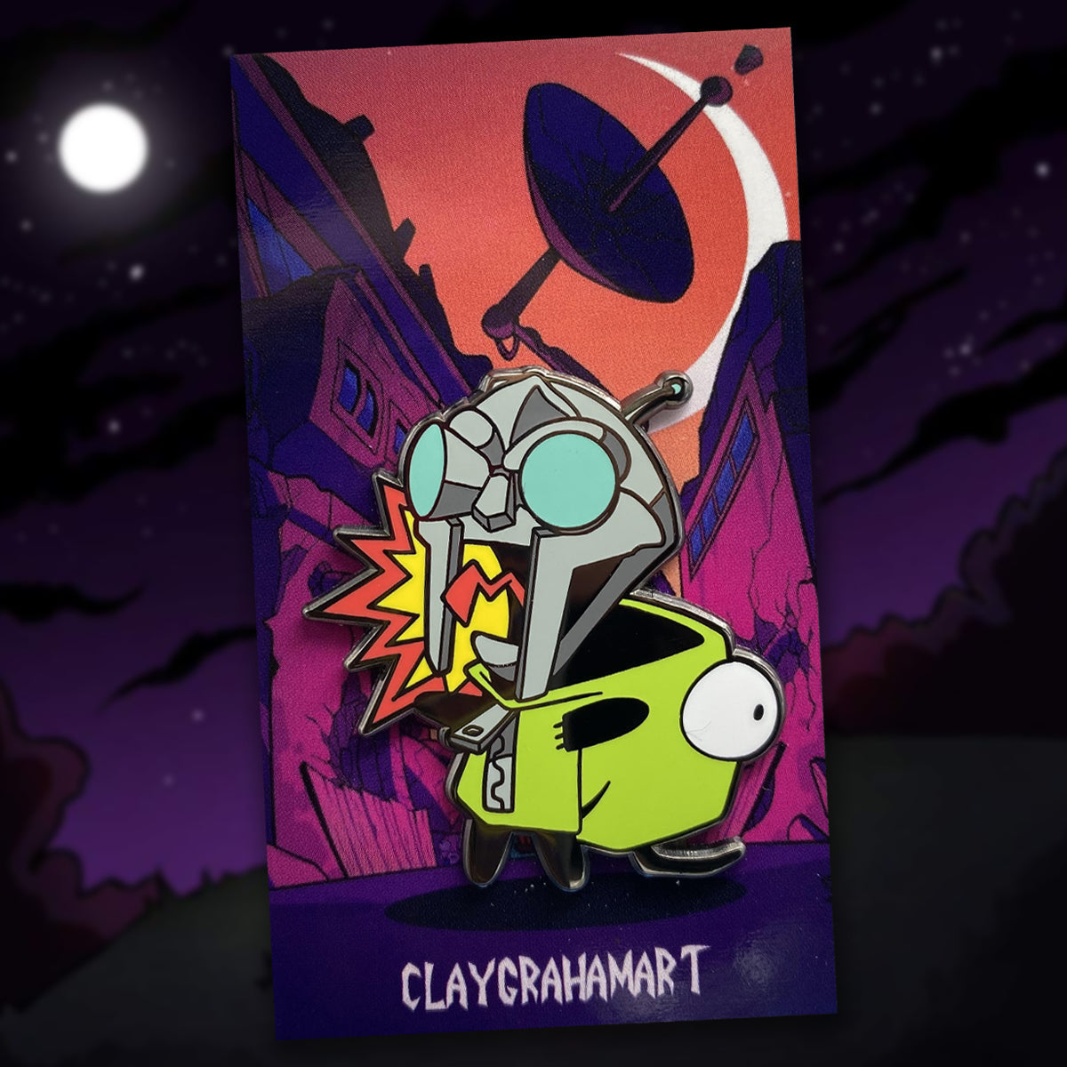 MF DOOM Song 1.75&amp;quot; Hard Enamel Pin