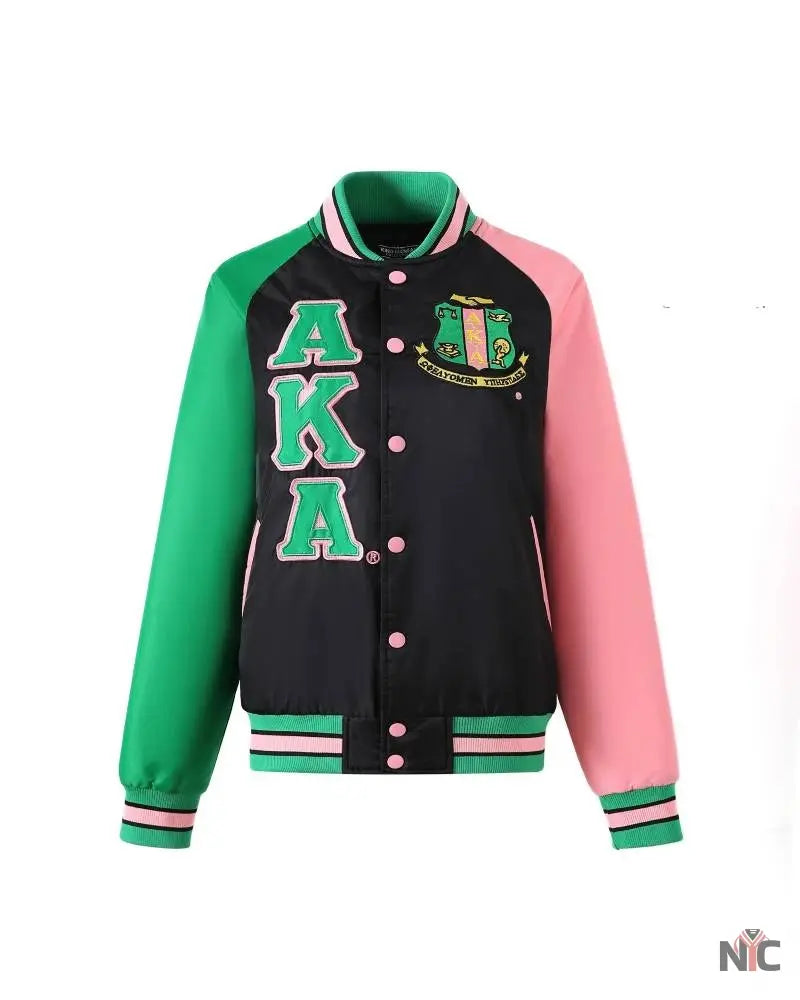 AKA Black Custom Lining Bomber Jacket