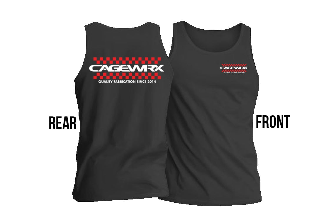 Men&amp;#39;s Checkered Tank Top - ASPHALT GREY