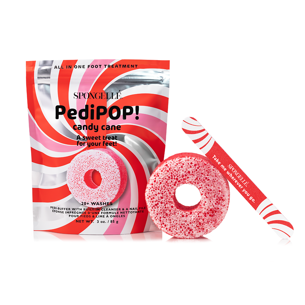 Candy Cane | Holiday PediPOP! Pedi Buffer &amp;amp; Nail File
