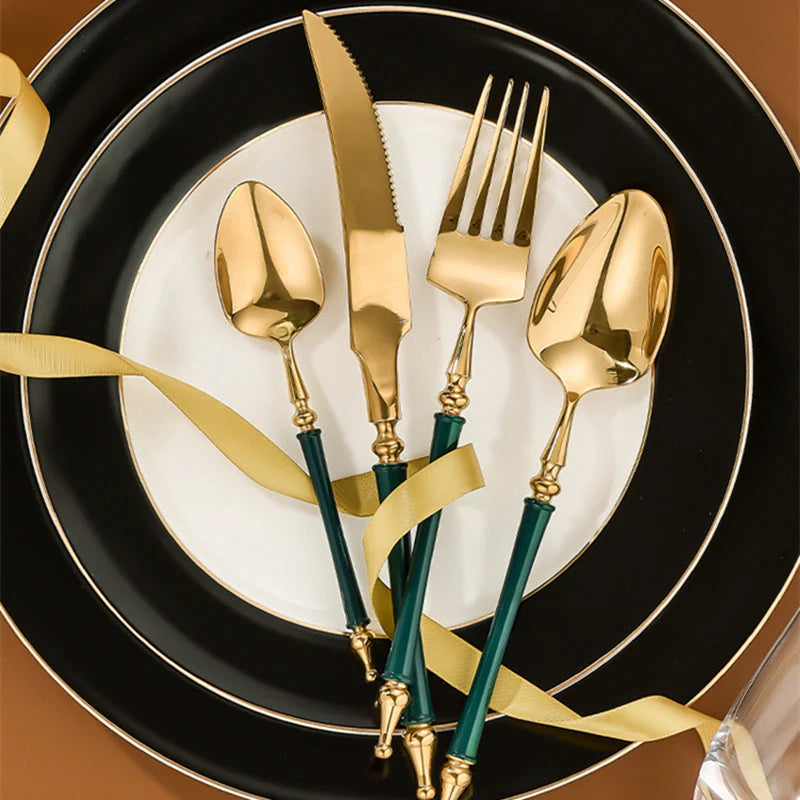 AURORIA Luxury Roman Column Design Cutlery | 3CARATS