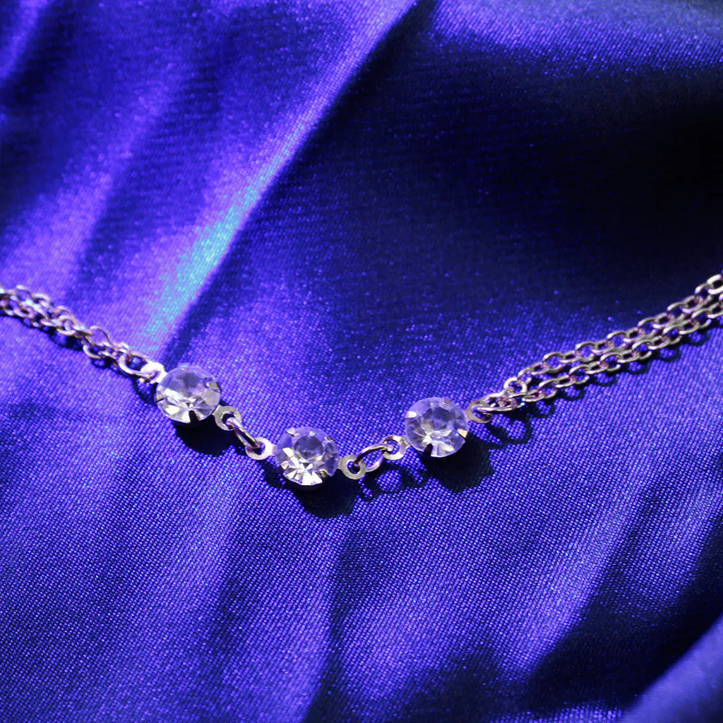 Style Loft Collection White Crystal Body Necklace