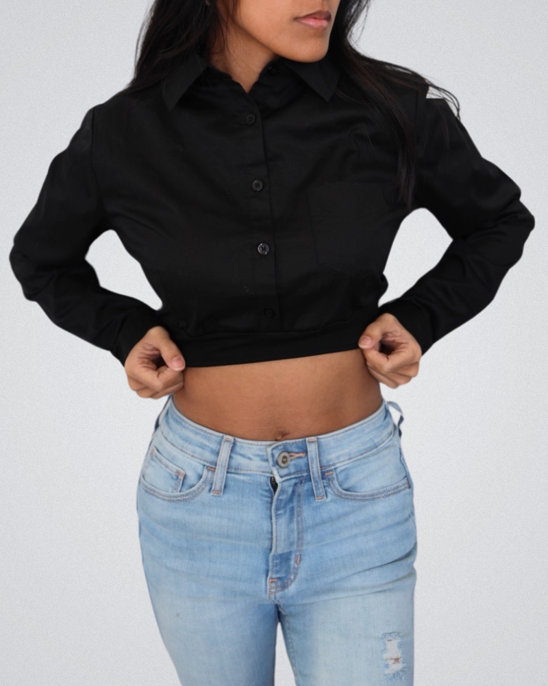 Collared Button Down Halftee