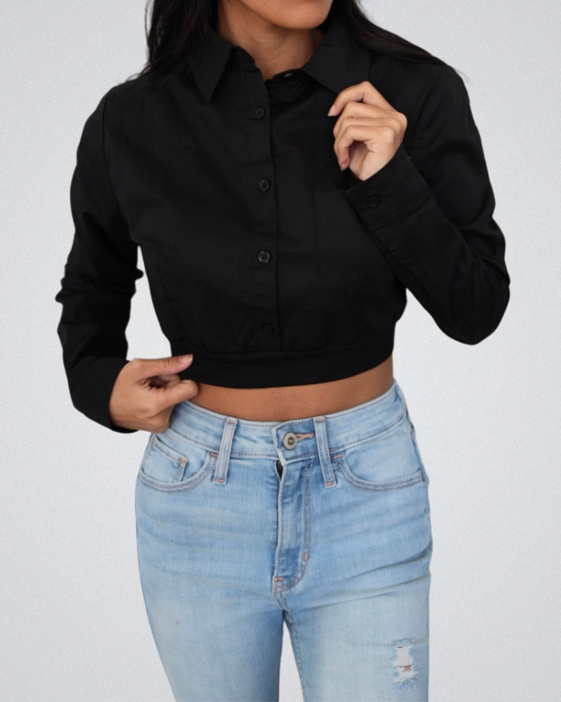 Collared Button Down Halftee