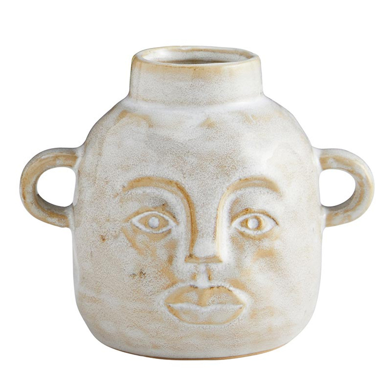 Abstract Head Pot Small | Decorative Modern  Ceramic Vase | 4.5&amp;quot; Tall