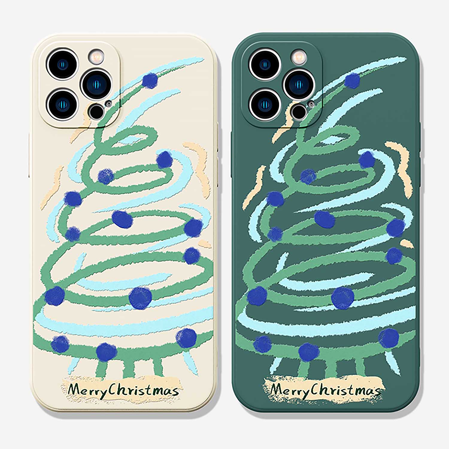 Abstract Christmas Tree iPhone Protective Case | ZAKAPOP