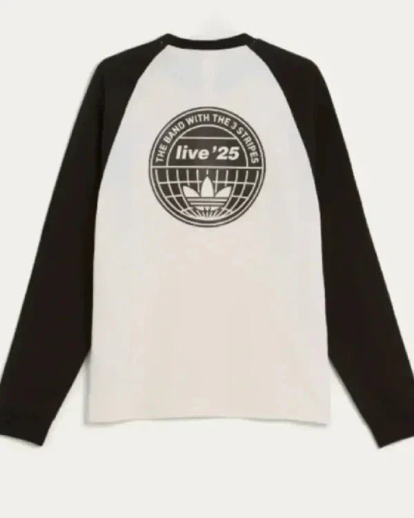 Adidas x Oasis Tour 3-Stripes Long Sleeves T-Shirt