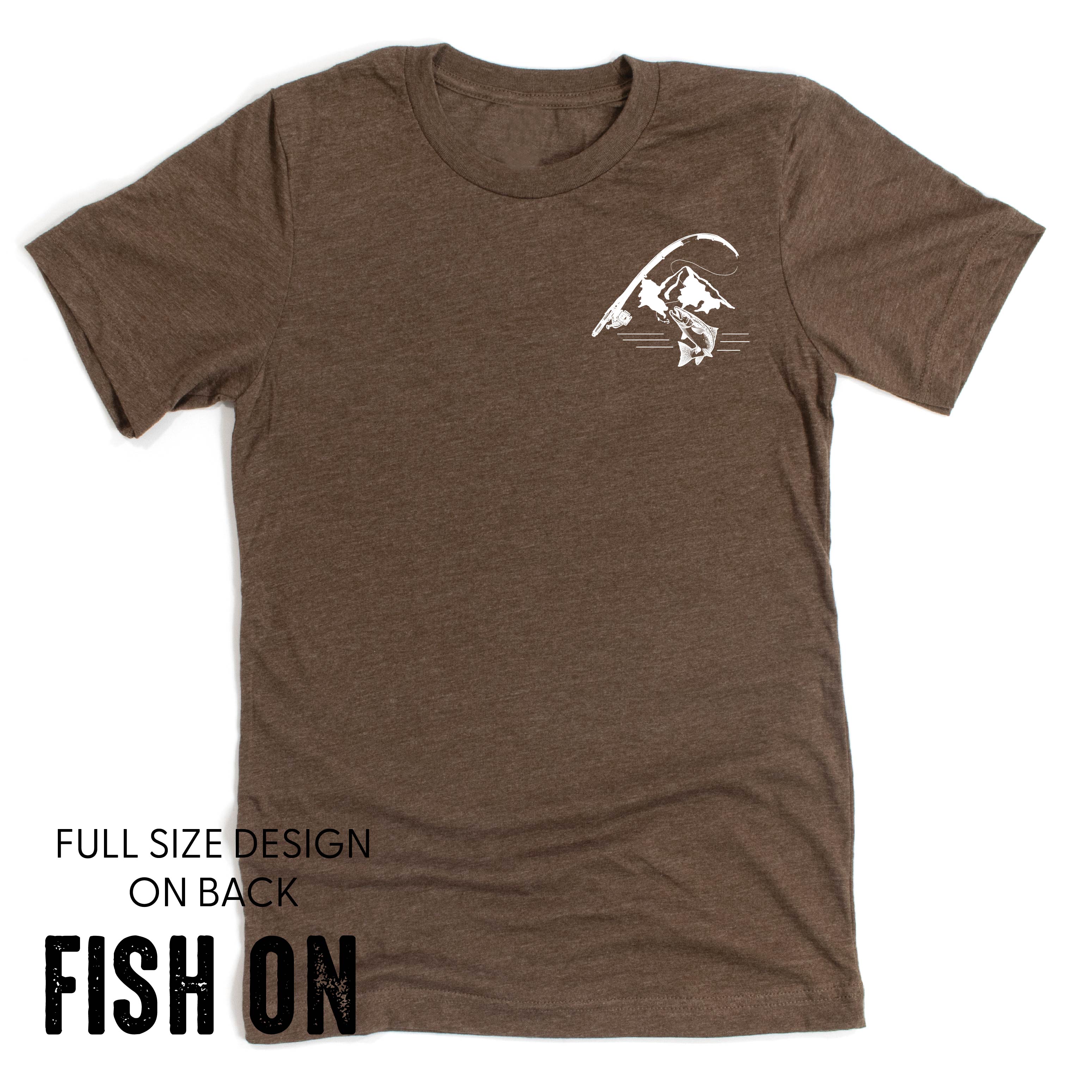 Mountain Fish &amp; Pole - Fish On (pf&amp;b) - Unisex Tee