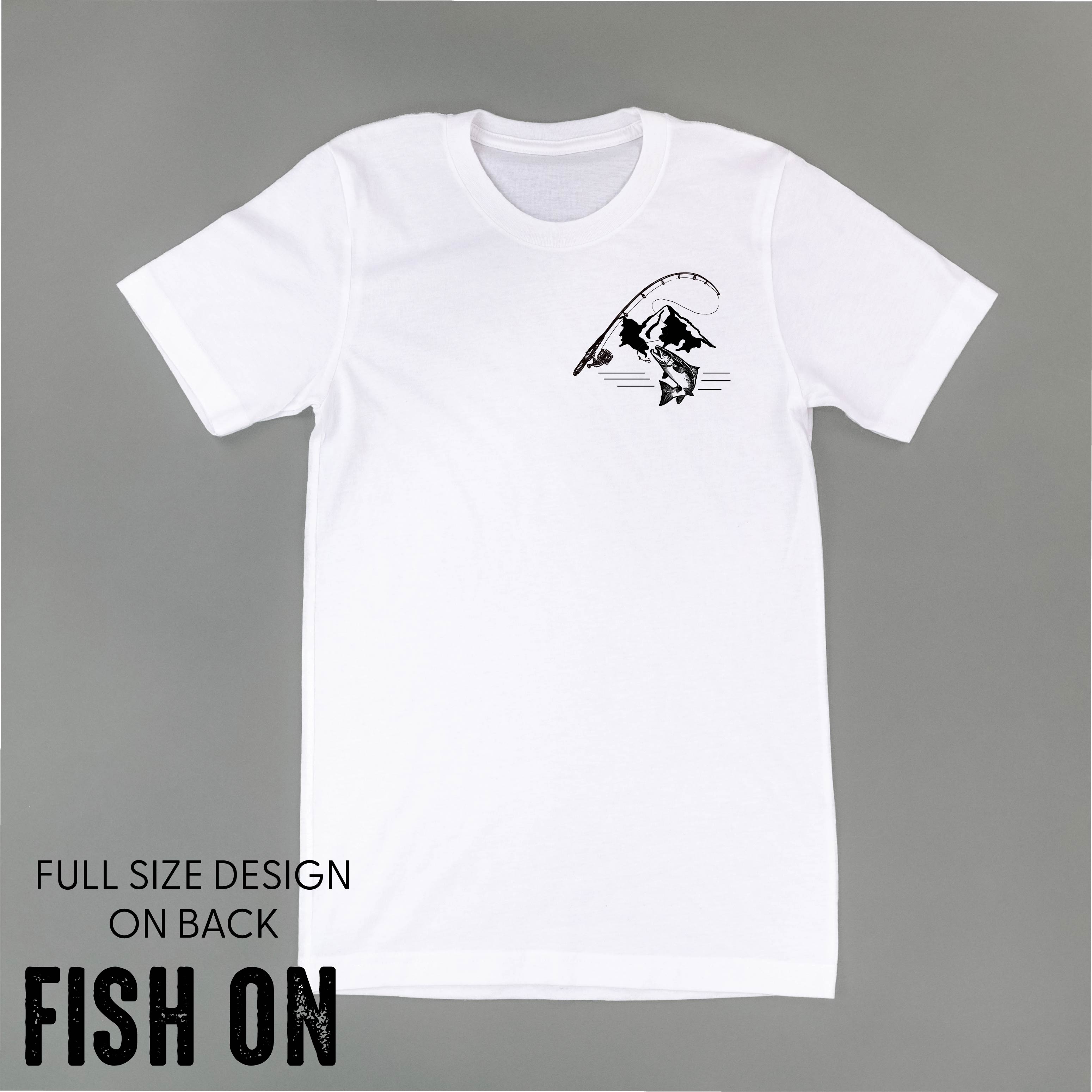 Mountain Fish &amp; Pole - Fish On (pf&amp;b) - Unisex Tee