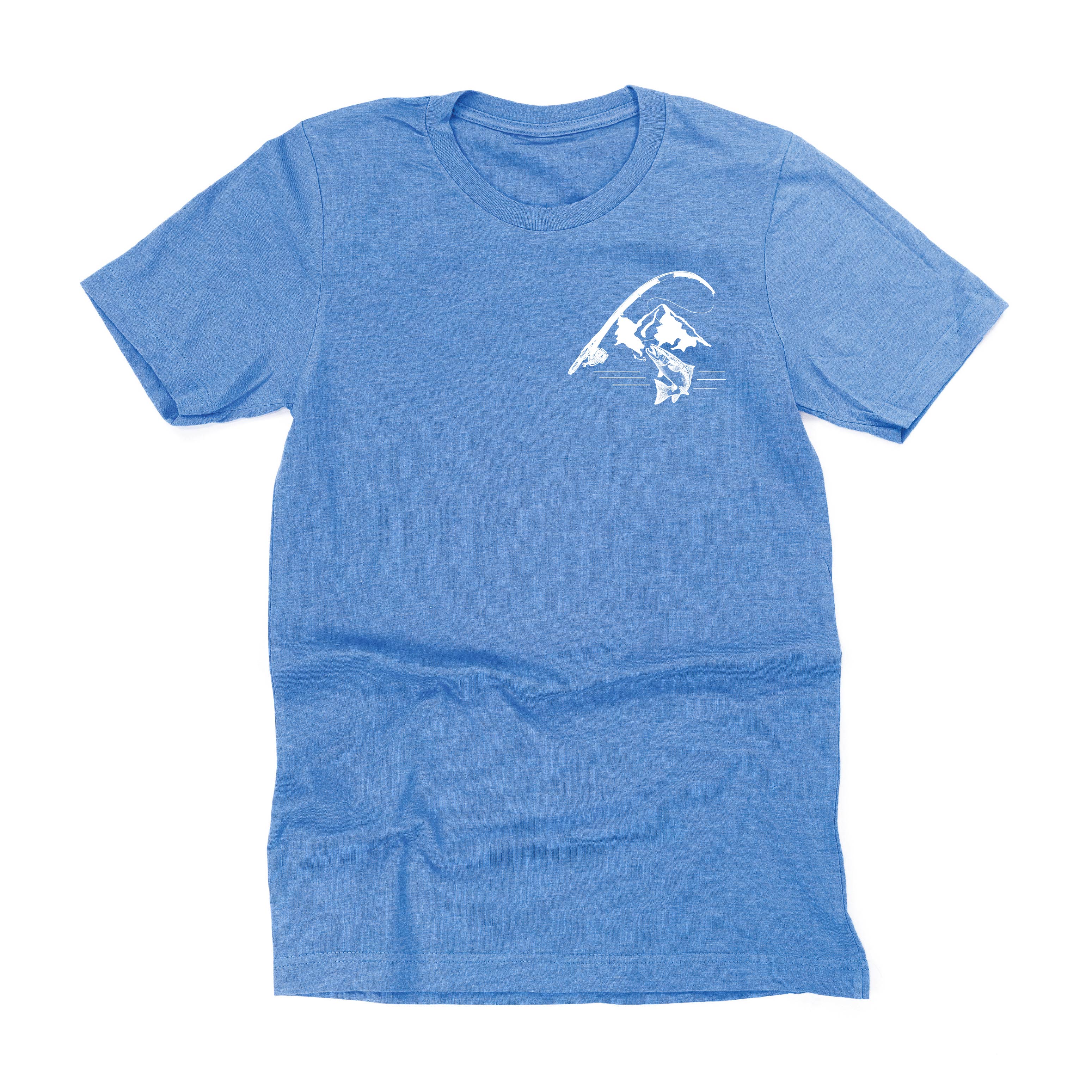 Mountain Fish &amp; Pole - Fish On (pf&amp;b) - Unisex Tee