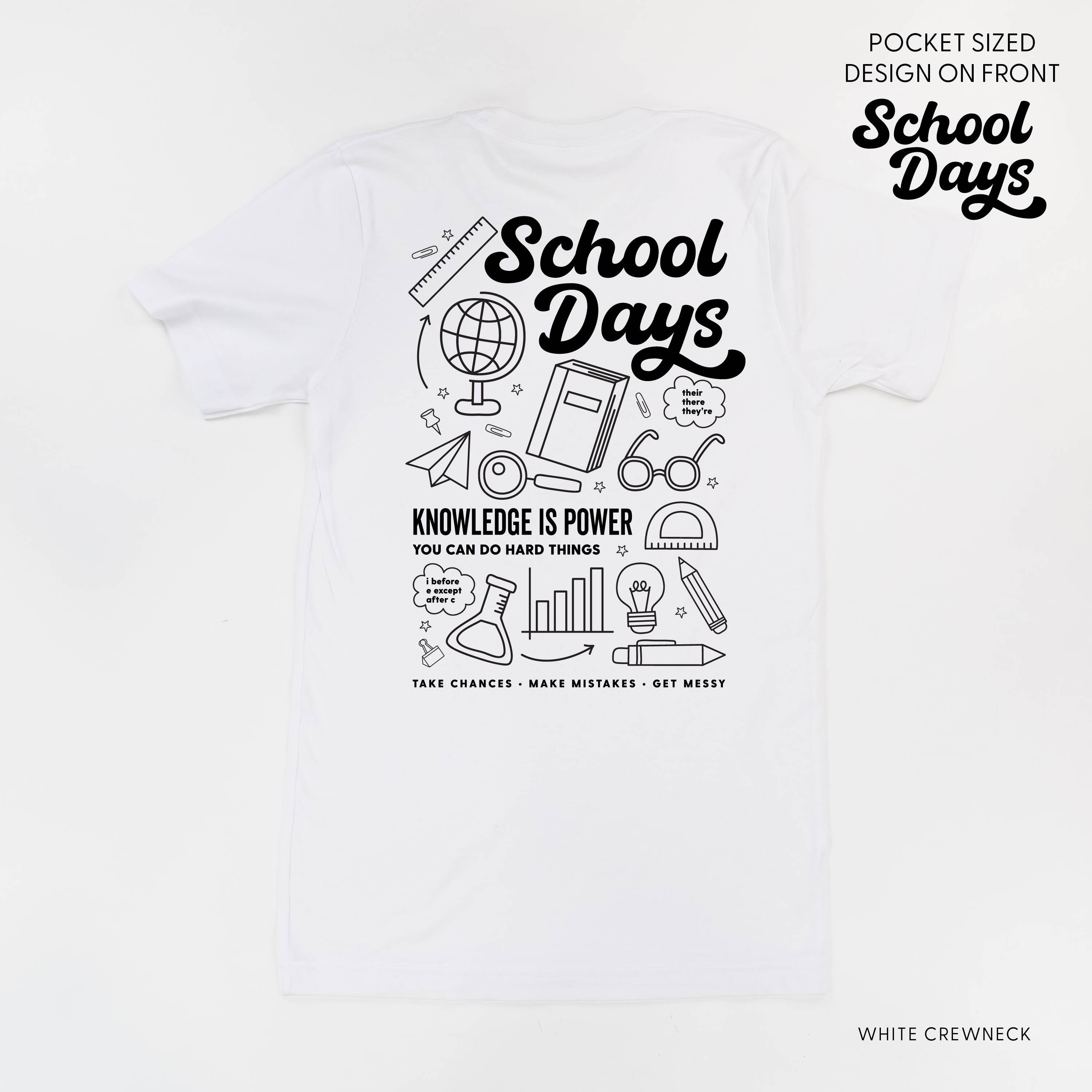 School Days - School Day Items (pf &amp; b) - Unisex Tee