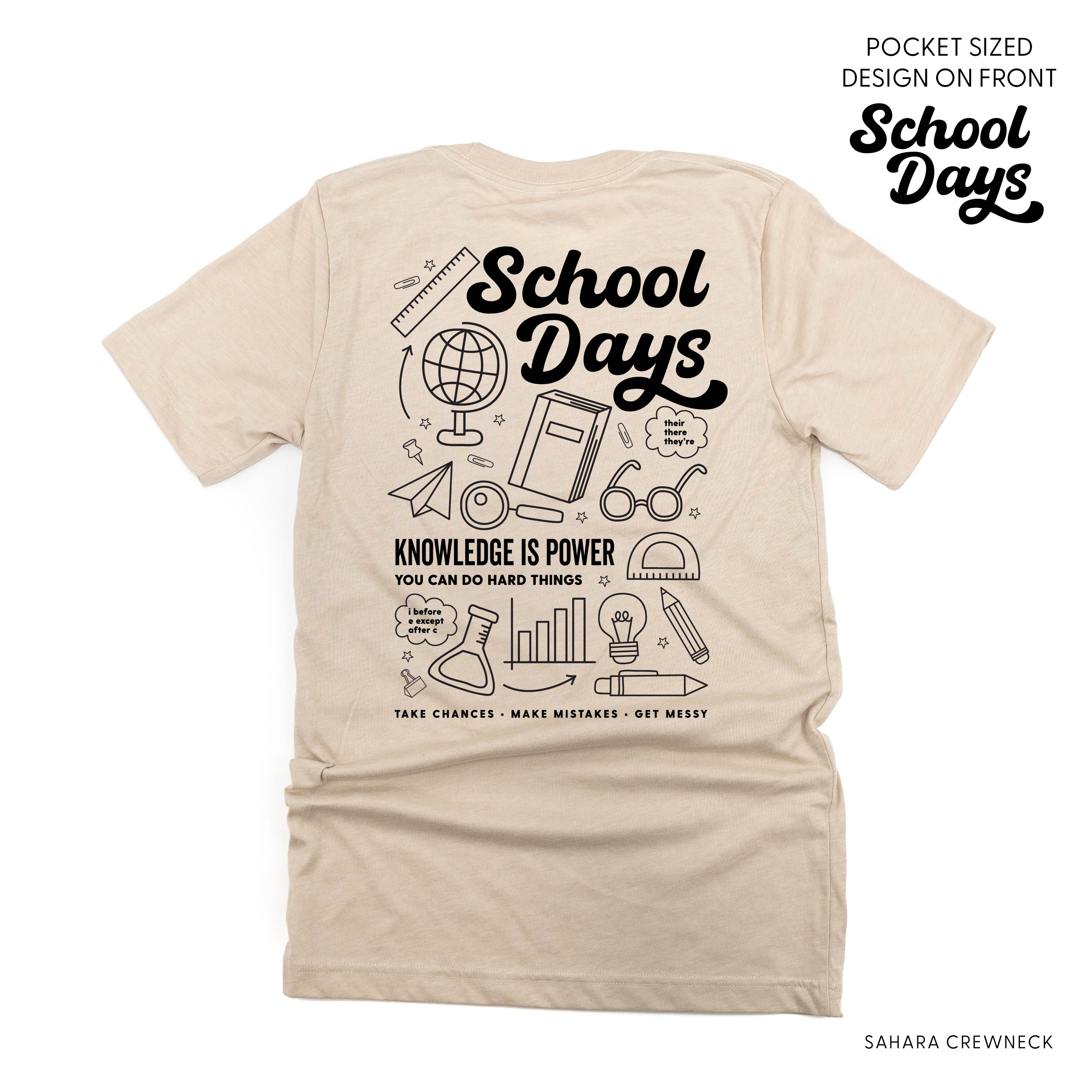 School Days - School Day Items (pf &amp; b) - Unisex Tee