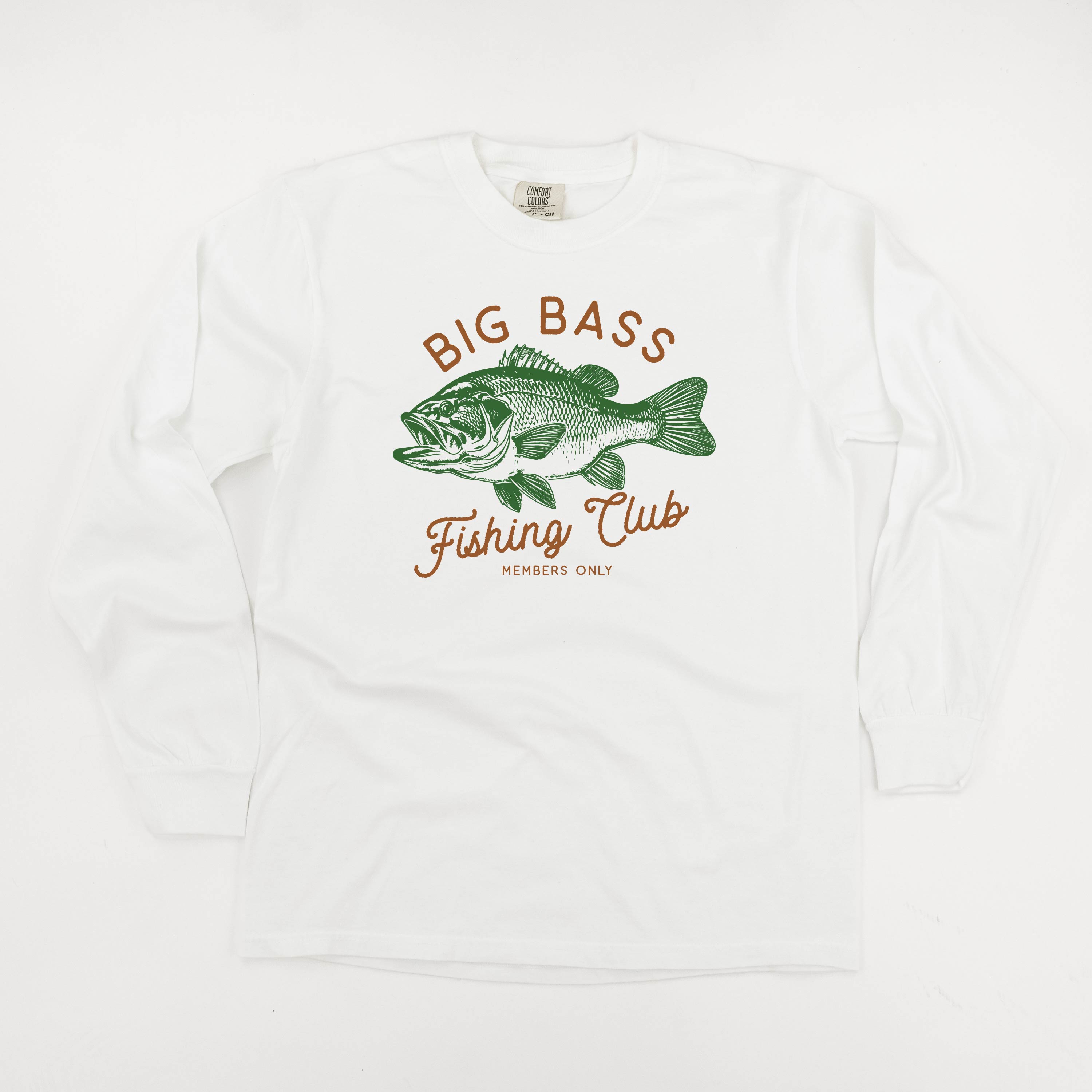 Big Bass Fishing Club - Long Sleeve Comfort Colors Tee