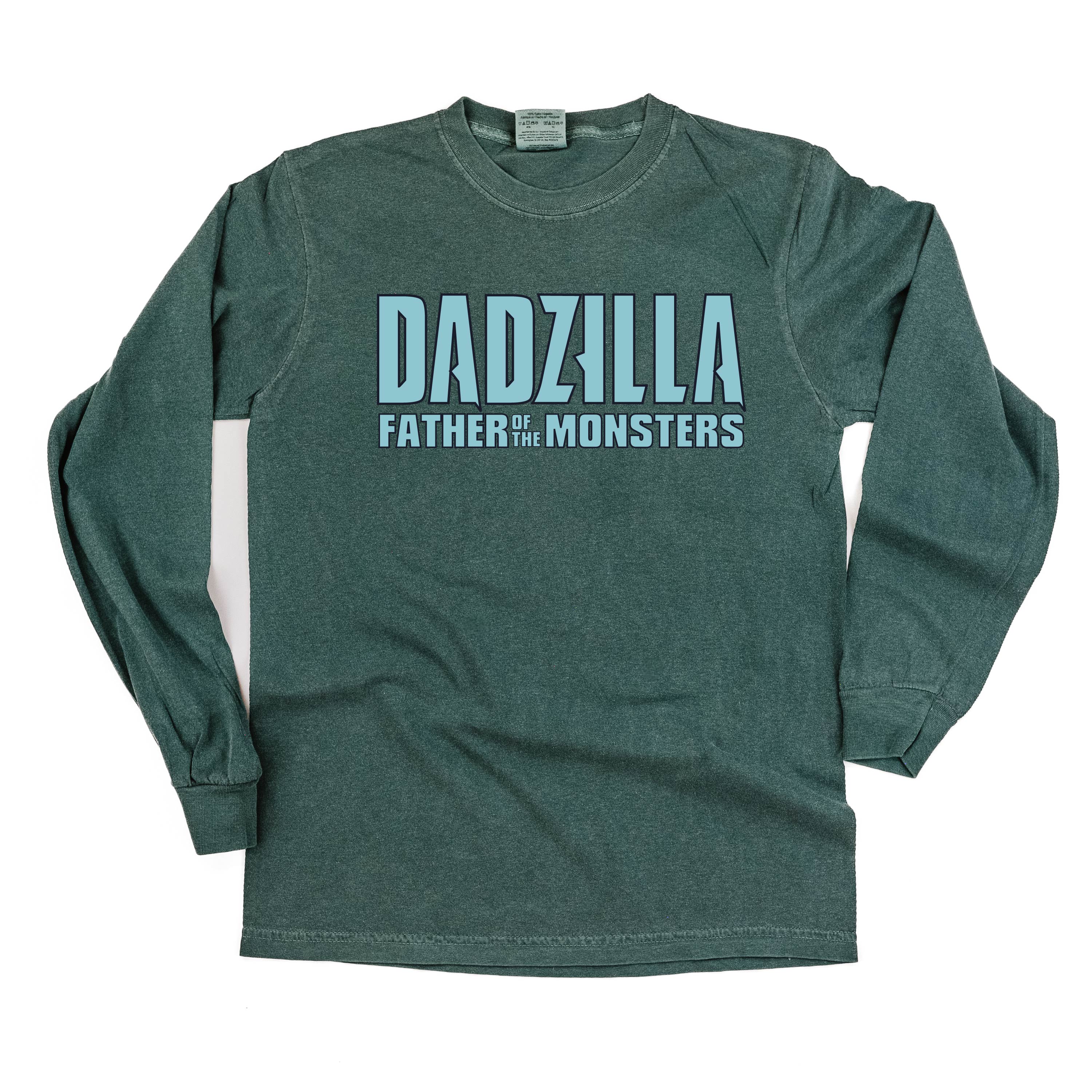 Dadzilla - Father Of The Monster(s) - Long Sleeve Comfort Colors Tee