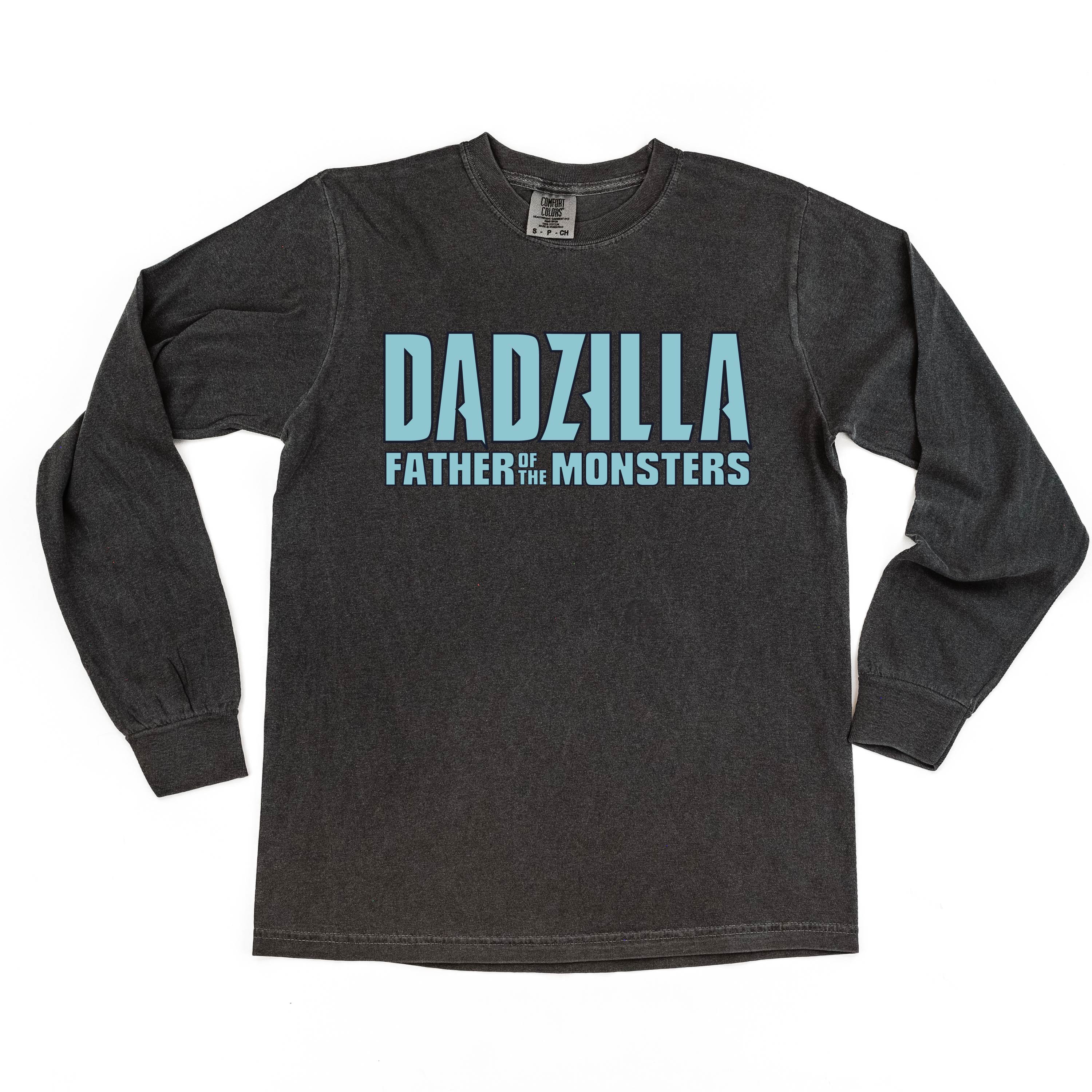 Dadzilla - Father Of The Monster(s) - Long Sleeve Comfort Colors Tee
