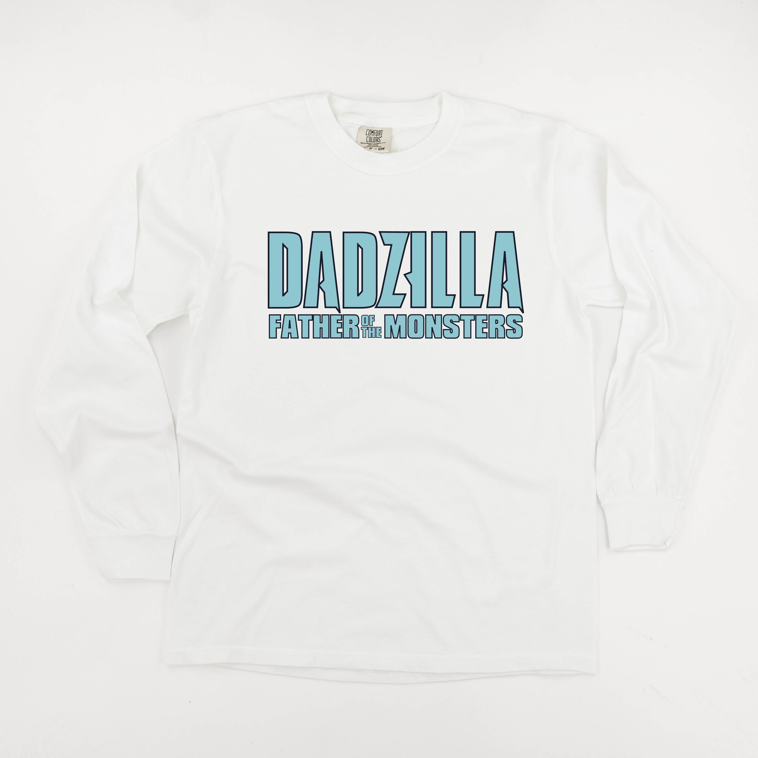 Dadzilla - Father Of The Monster(s) - Long Sleeve Comfort Colors Tee