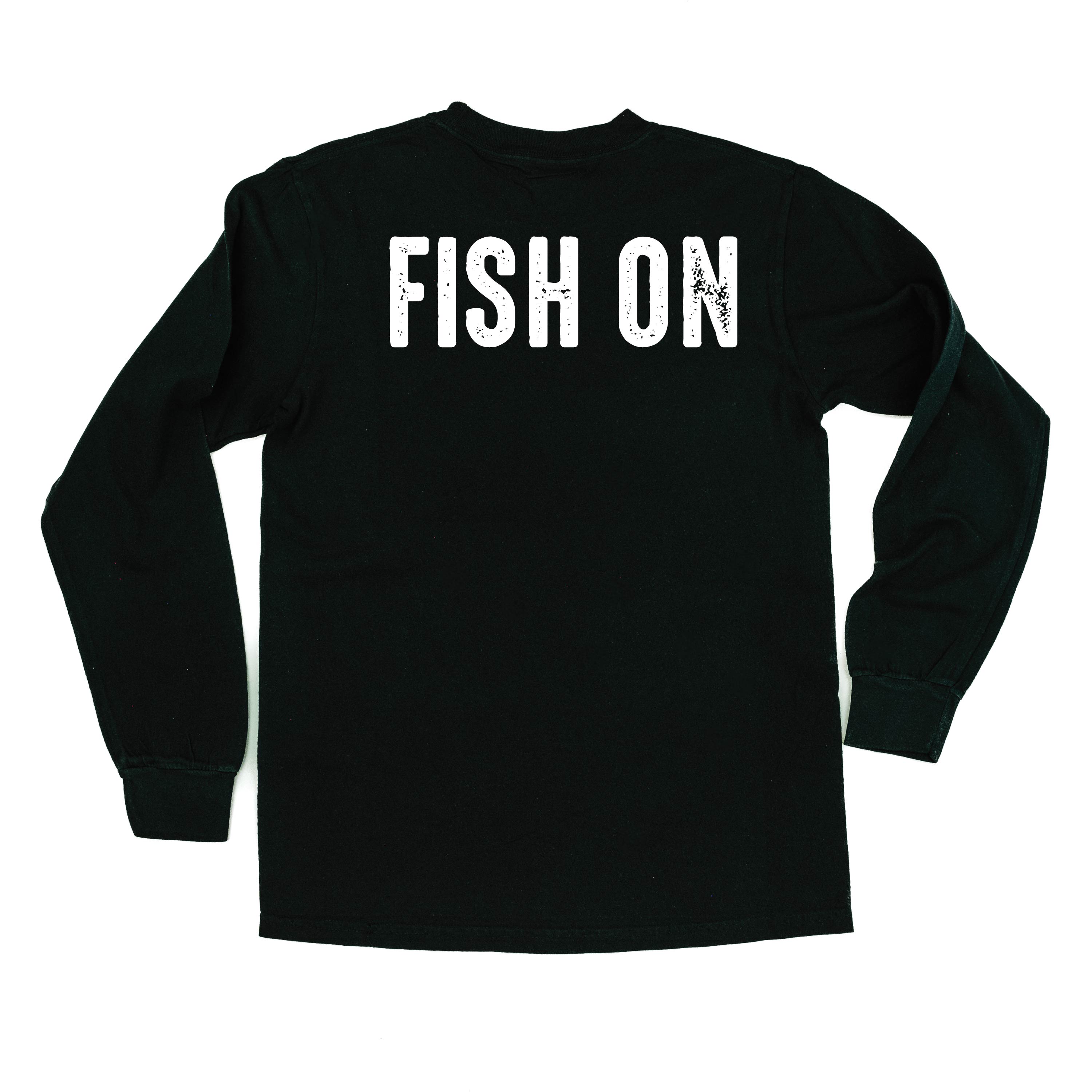Mountain Fish &amp; Pole - Fish On (pf&amp;b) - LONG SLEEVE Comfort Colors Tee