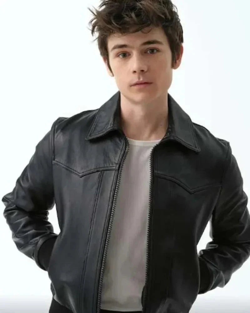 Alex Walter My Life with the Walter Boys S02 Black Leather Jacket