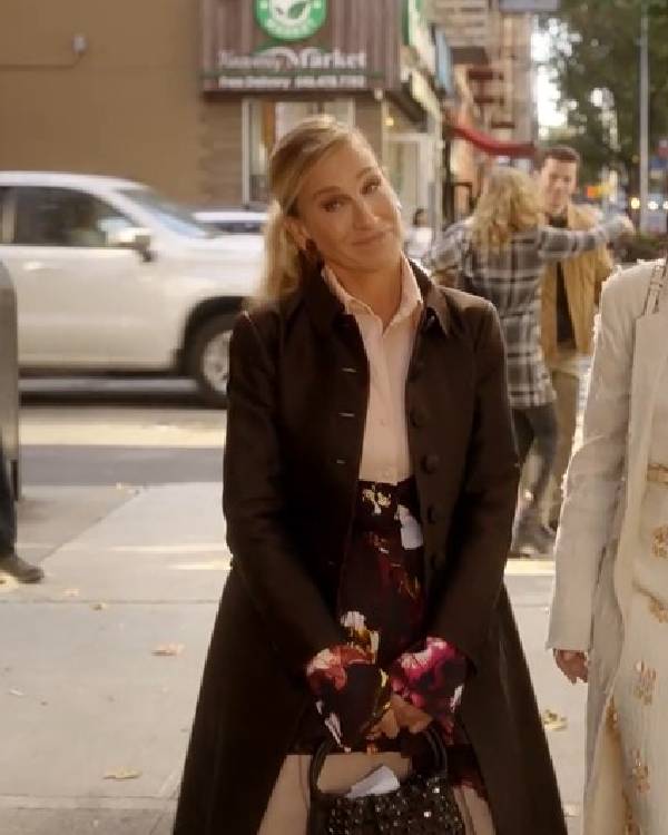 And Just Like That Sarah Jessica Brown Coat