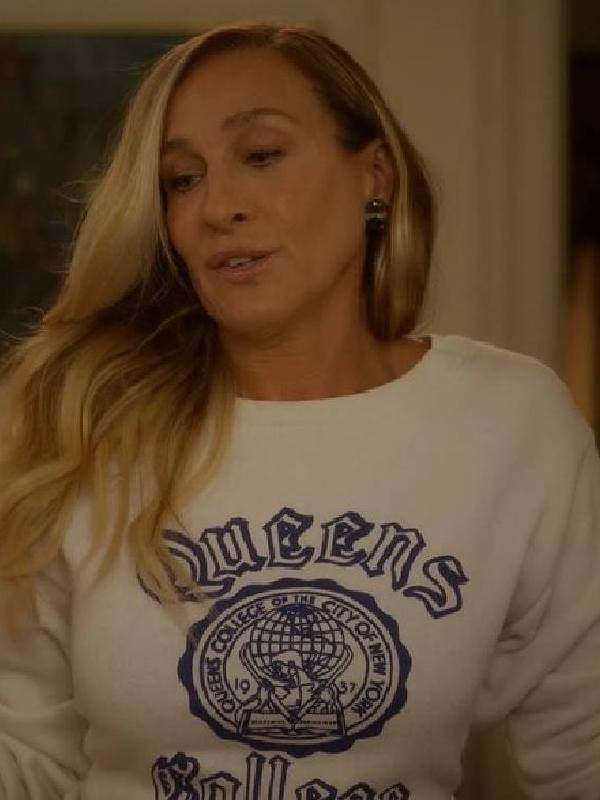 And Just Like That Sarah Jessica Parker White Sweatshirt