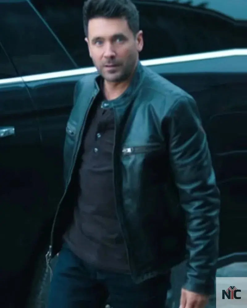 Andrew Mathews Sullivan’s Crossing Black Leather Jacket