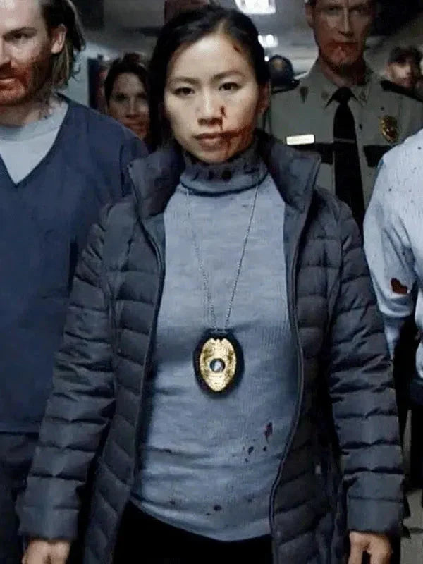 Annie Chang Peacemaker Grey Puffer Jacket