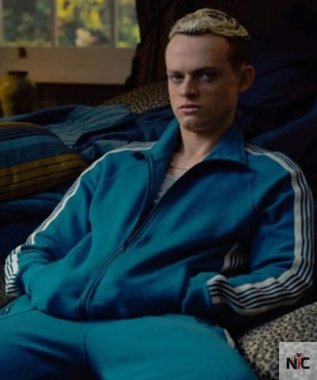 Anson Boon MobLand 2025 Eddie Harrigan Blue Tracksuit