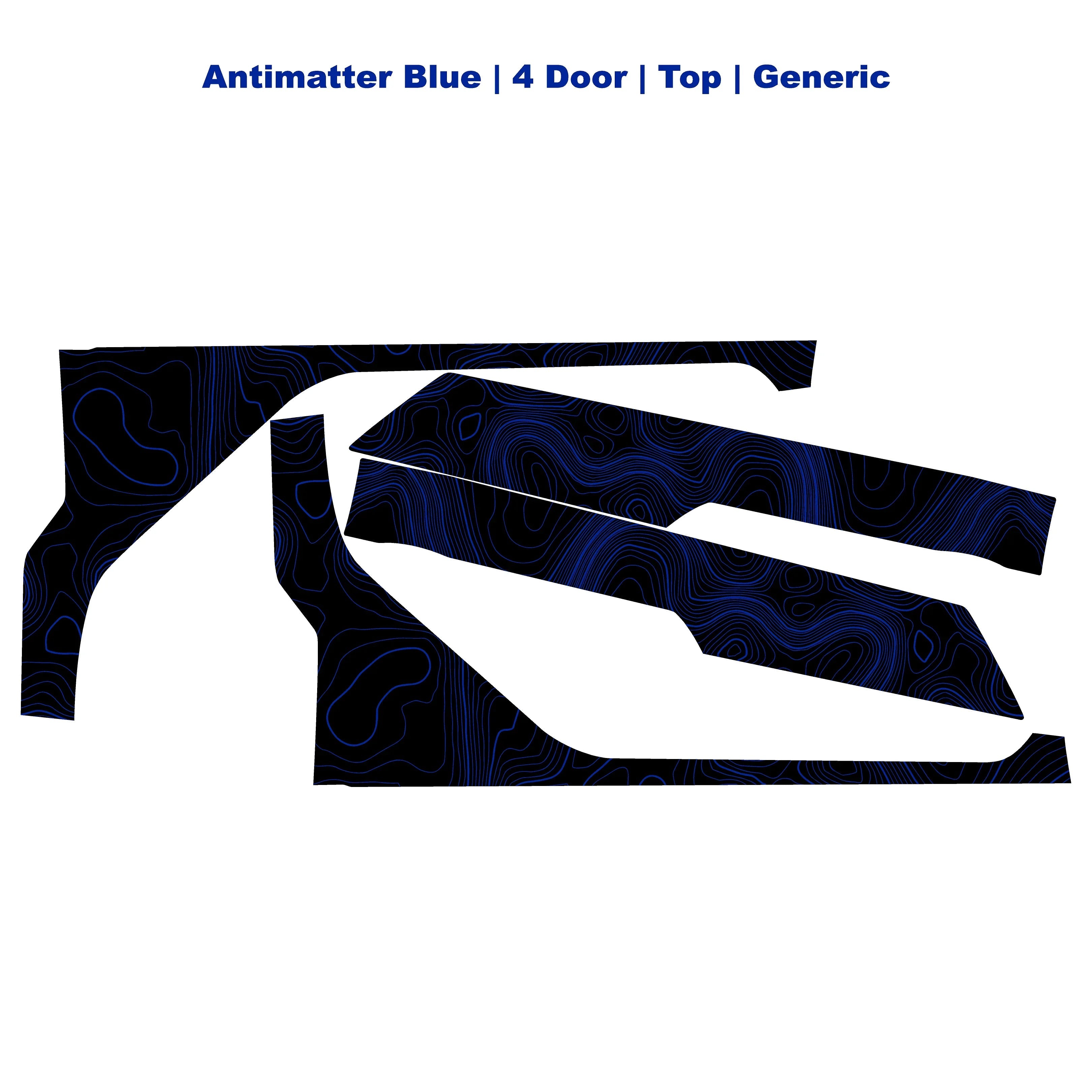 Topographic Upper Door Overlay Kit (Printed Series) - 2021+ Bronco 4 Door