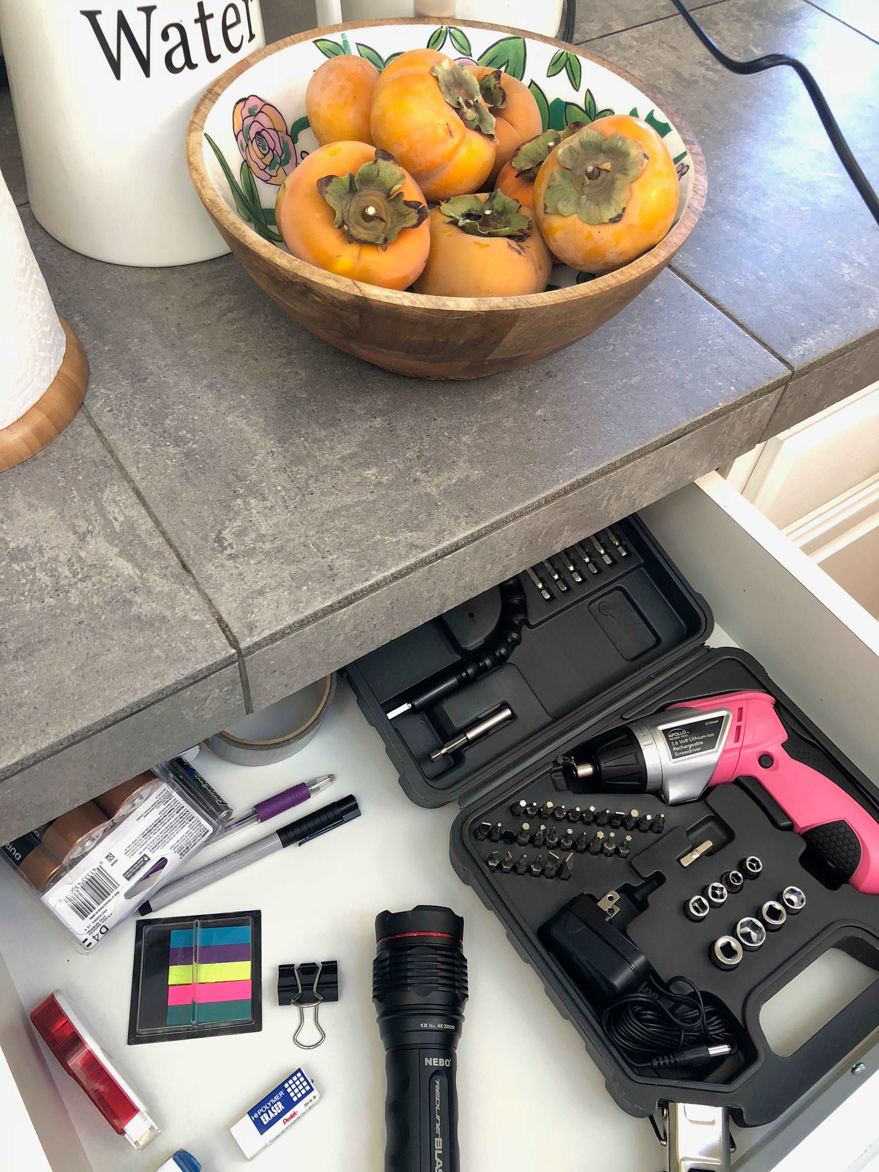 3.6 Volt Lithium-Ion Rechargeable Screwdriver with 45 Piece Accessory Set - Pink DT4944P