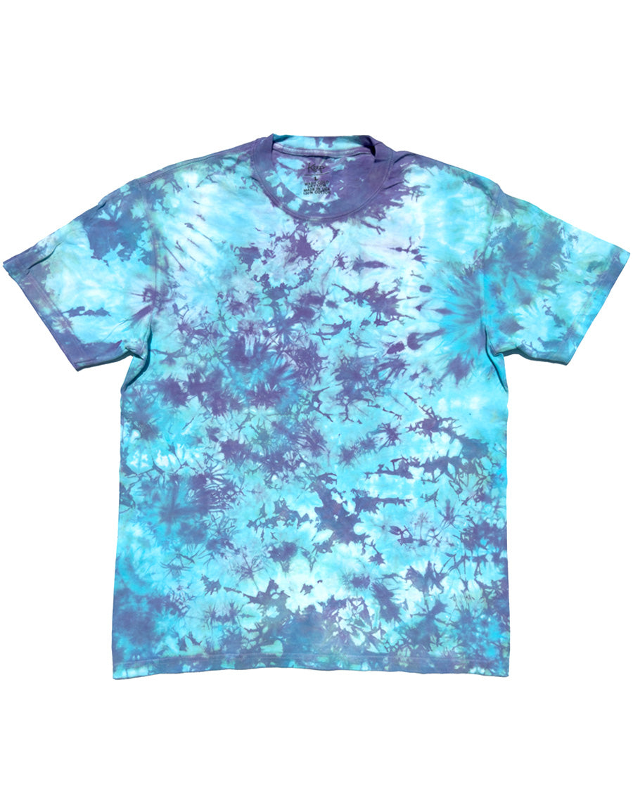CRYSTAL DYED T-SHIRT Aqua Jazz