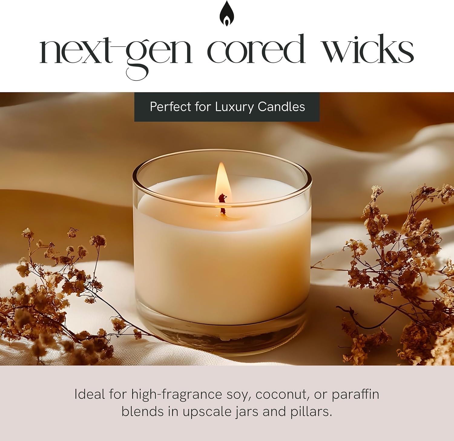 Aroma-Lite Wicks, 6&amp;quot; Length, Pack of 100