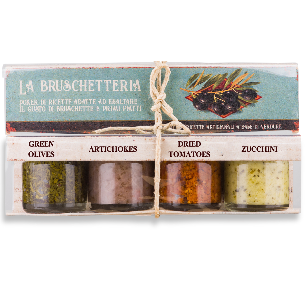 Artigiani dei Sapori, 4 Pack, Bruschetta Set &amp;quot;La Bruschetteria&amp;quot;, each 1.3oz (36g)