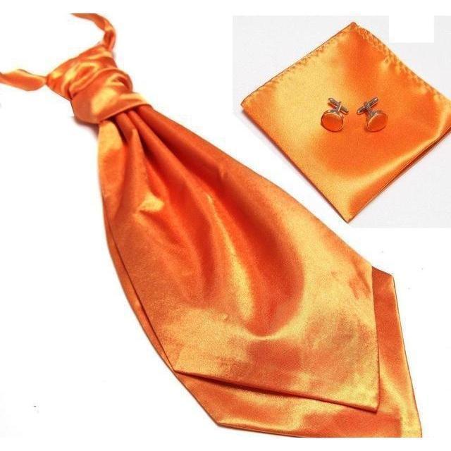 Ascot/Cravat Tie, Cufflinks &amp;amp; Pocket Square/Handkerchief Set