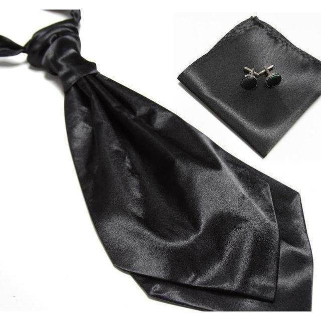 Ascot/Cravat Tie, Cufflinks &amp;amp; Pocket Square/Handkerchief Set
