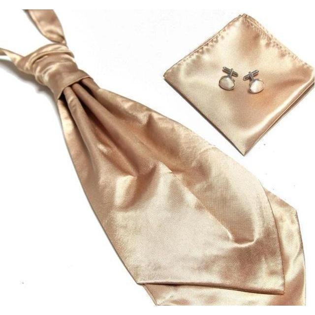 Ascot/Cravat Tie, Cufflinks &amp;amp; Pocket Square/Handkerchief Set