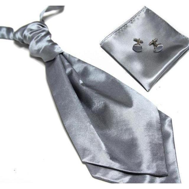 Ascot/Cravat Tie, Cufflinks &amp;amp; Pocket Square/Handkerchief Set