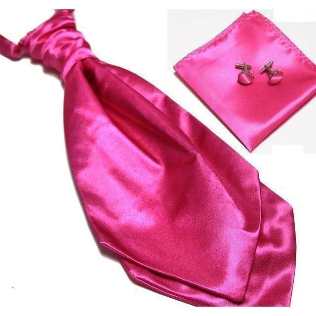 Ascot/Cravat Tie, Cufflinks &amp;amp; Pocket Square/Handkerchief Set