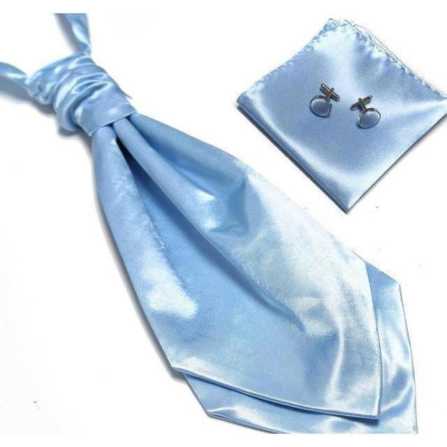 Ascot/Cravat Tie, Cufflinks &amp;amp; Pocket Square/Handkerchief Set
