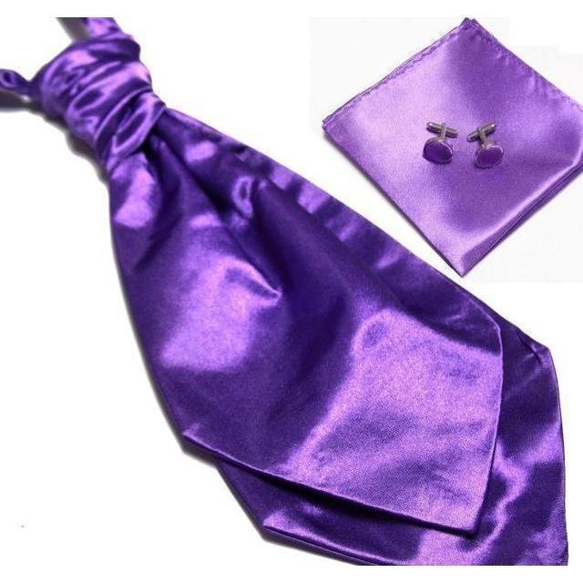 Ascot/Cravat Tie, Cufflinks &amp;amp; Pocket Square/Handkerchief Set