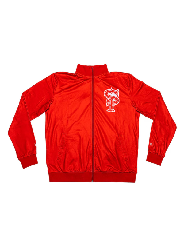 Men&amp;#39;s Chalk Line Street Profits Red Full-Zip Track Jacket
