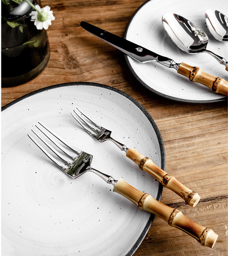 Aurora Nature-Inspired Bamboo Cutlery Set | 3CARATS