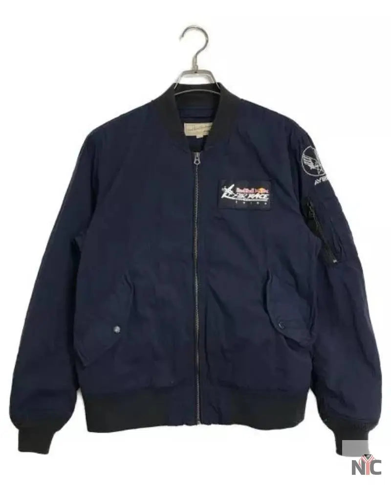 Avirex Custom Ma-1 Red Bull Navy Blue Flight Bomber Jacket
