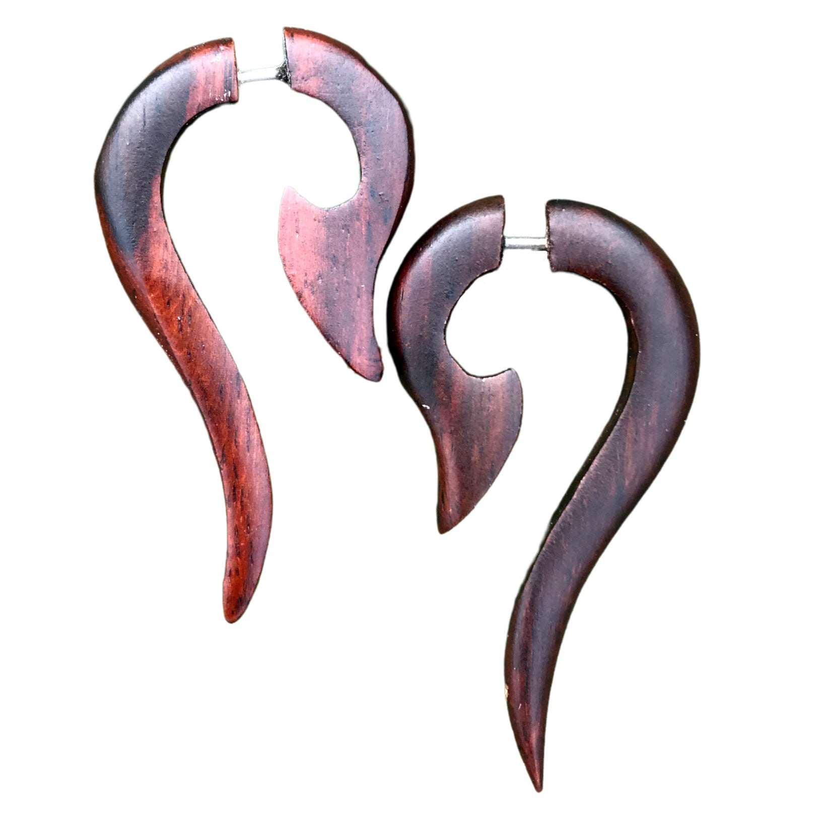 Lily flower inspired natural earrings