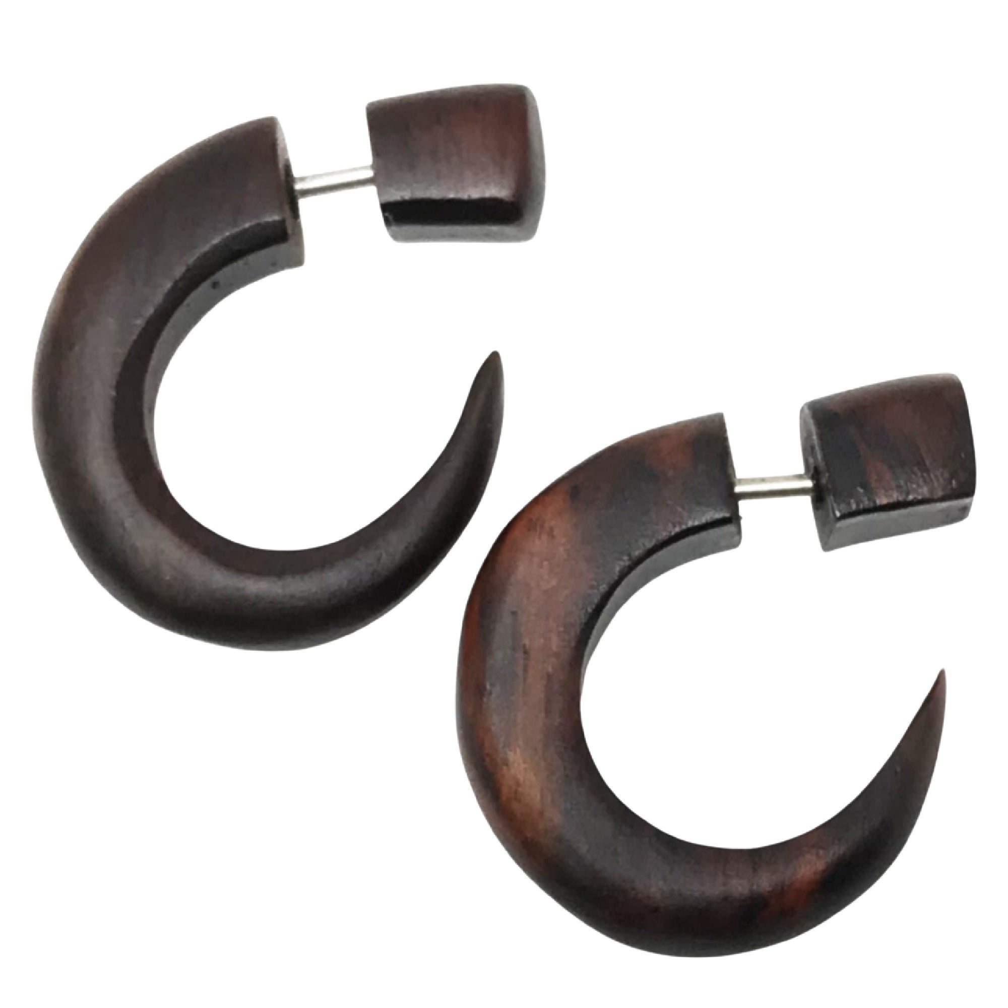 Fake plugs emo gothic faux gauge earrings