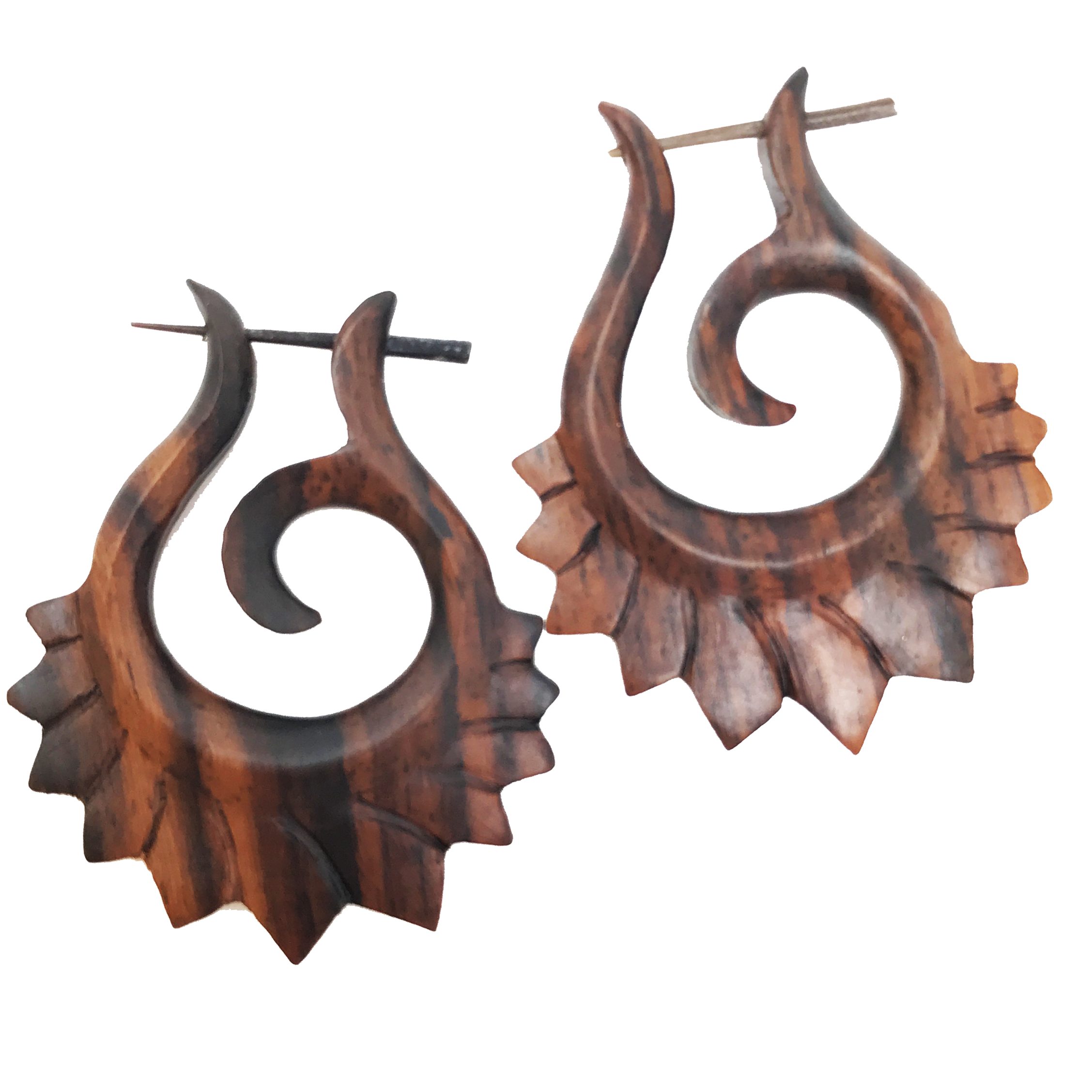 Hawaiian vibe organic earrings